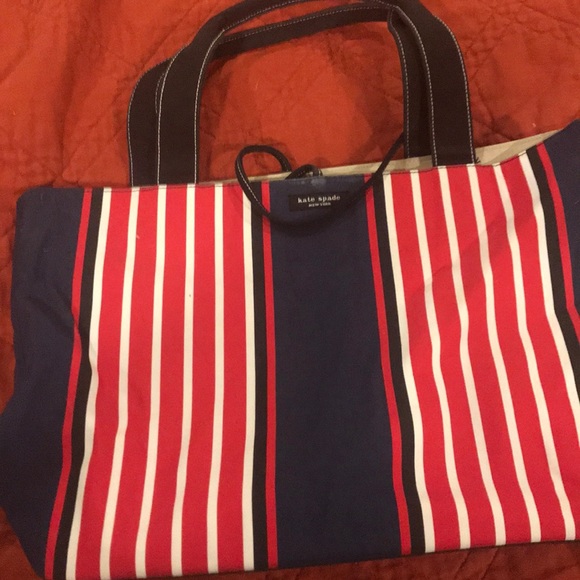 kate spade red white and blue purse